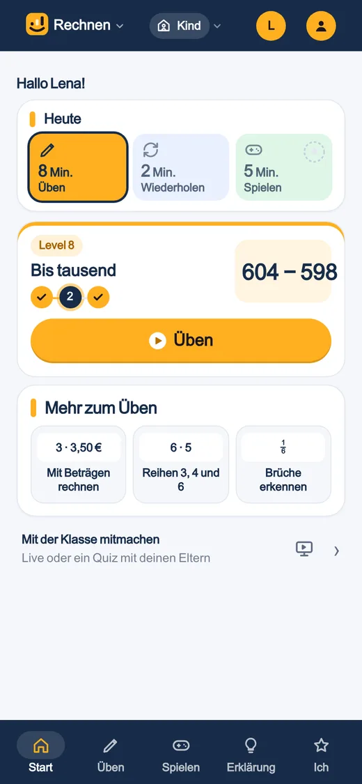 Du startest